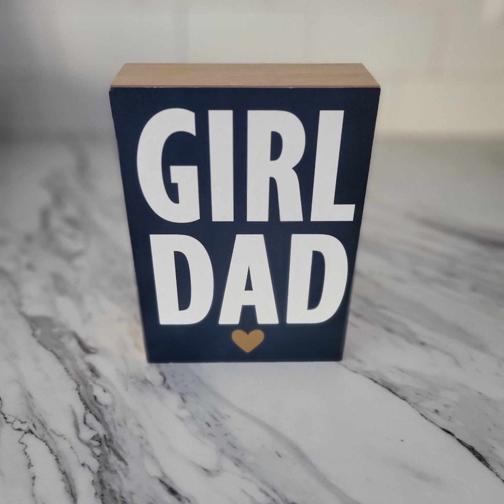 Block Sign Girl Dad